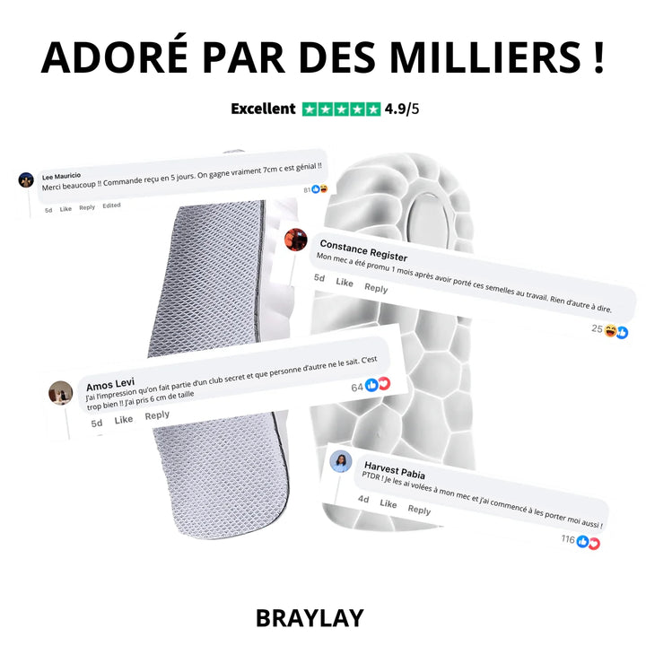 Semelles orthopédiques grandissantes FlexStep™ l Braylay Co